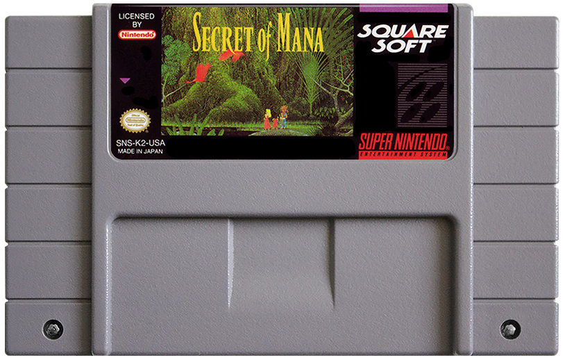 Secret of Mana - Super Nintendo (SNES) Game Cartridge
