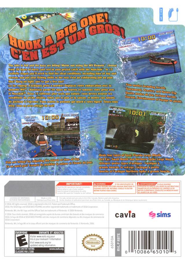 Sega Bass Fishing - Nintendo Wii Game