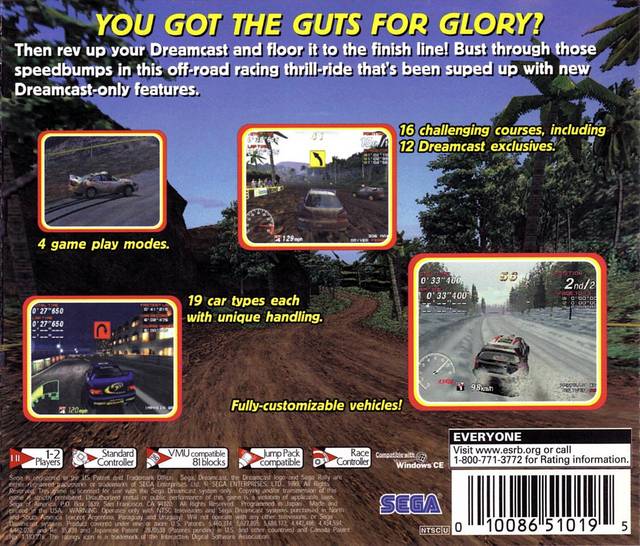 Sega Rally Championship 2 - Sega Dreamcast Game