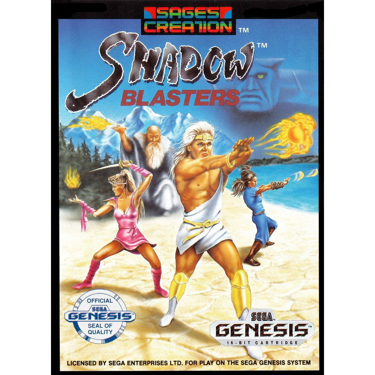 Shadow Blasters - Sega Genesis Game