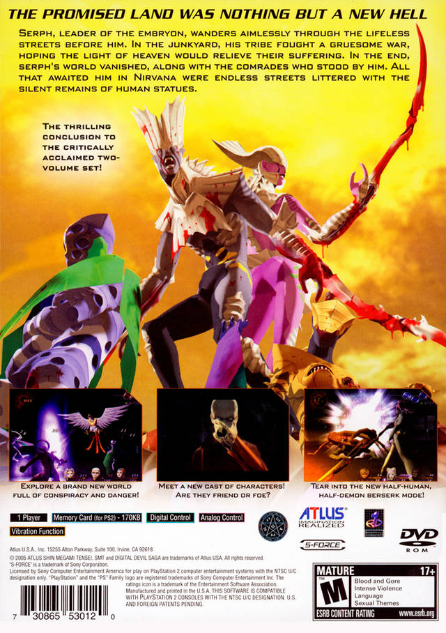 Shin Megami Tensei: Digital Devil Saga 2 - PlayStation 2 (PS2) Game