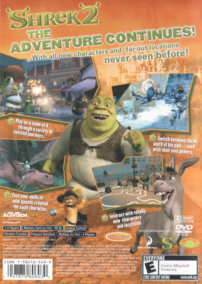 Shrek 2 - PlayStation 2 (PS2) Game
