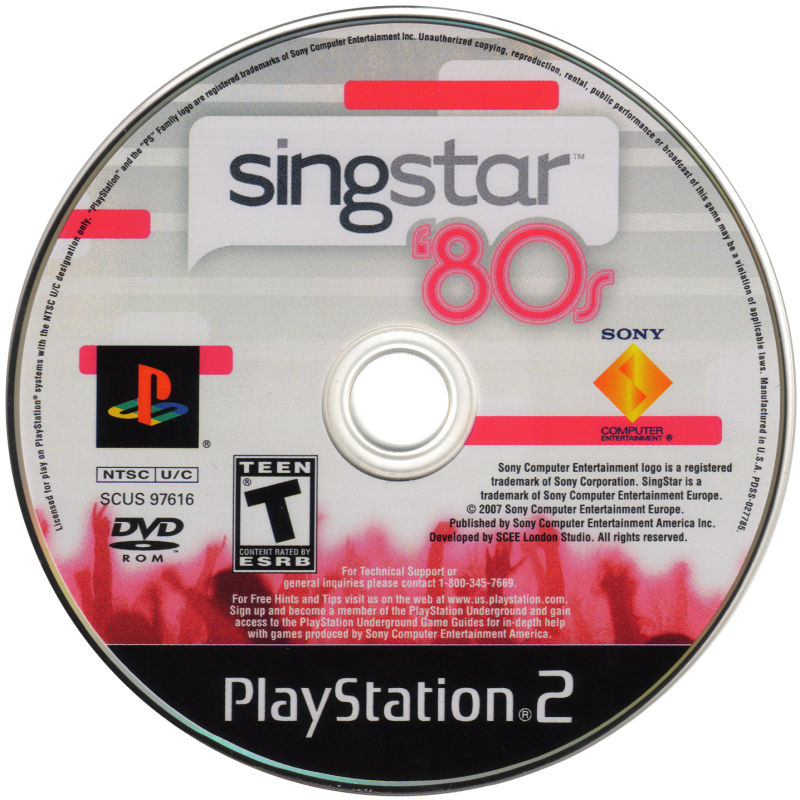 SingStar: '80s - PlayStation 2 (PS2) Game