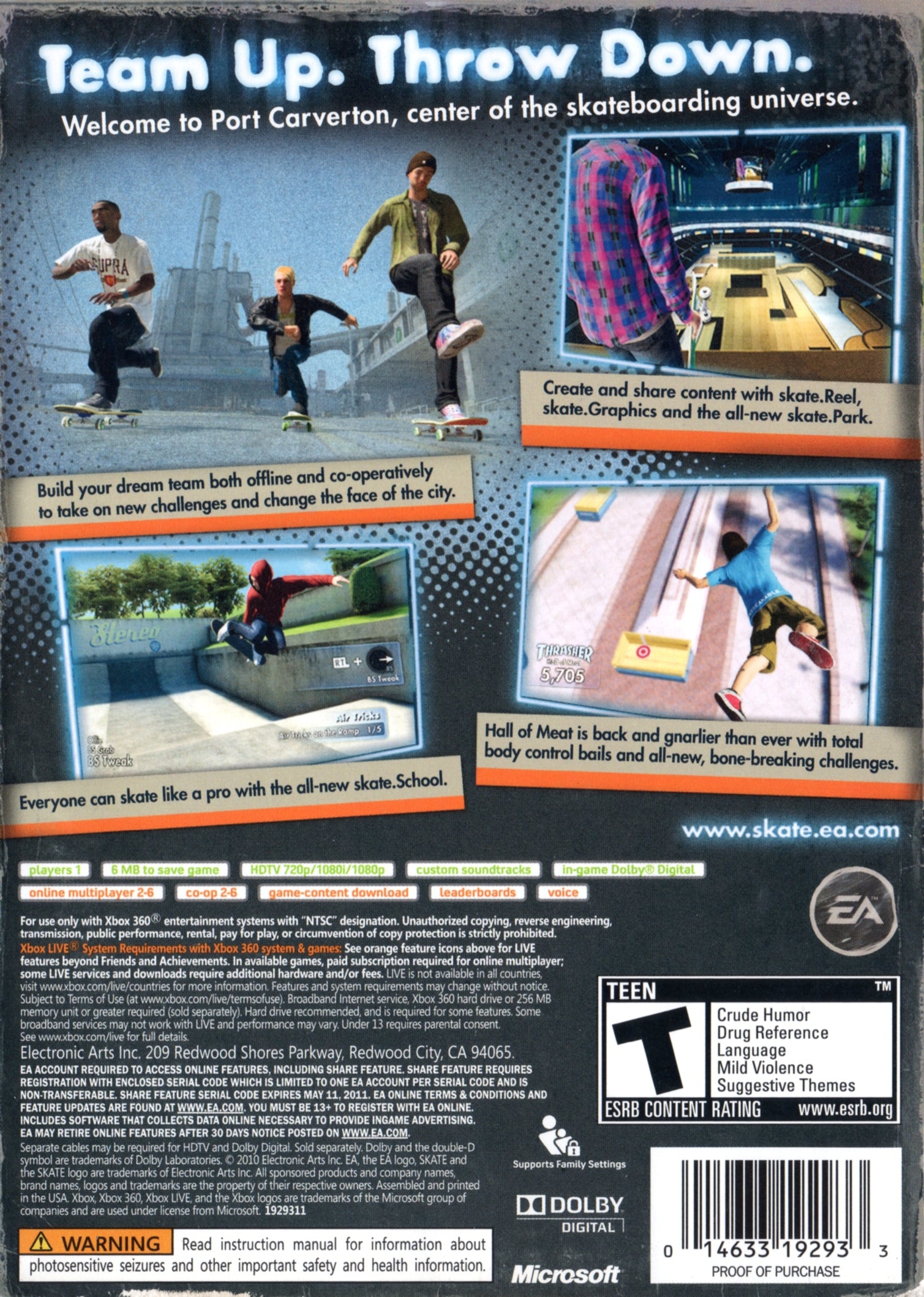 Skate 3 (Platinum Hits) - Xbox 360 Game