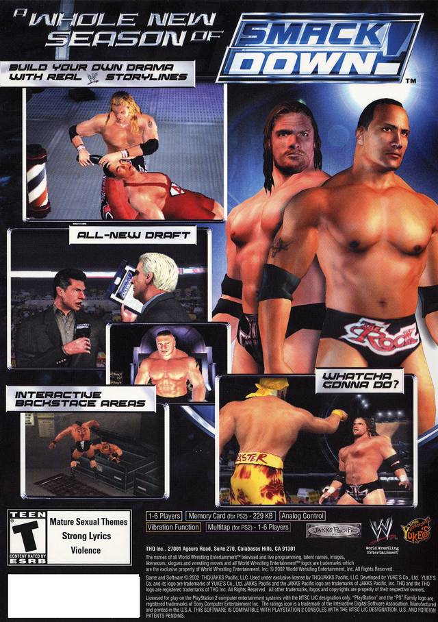 WWE SmackDown! Shut Your Mouth (Greatest Hits) - PlayStation 2 (PS2) Game