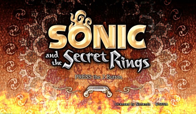 Sonic and the Secret Rings - Nintendo Wii Game