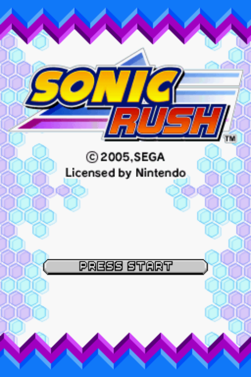 Sonic Rush - Nintendo DS Game