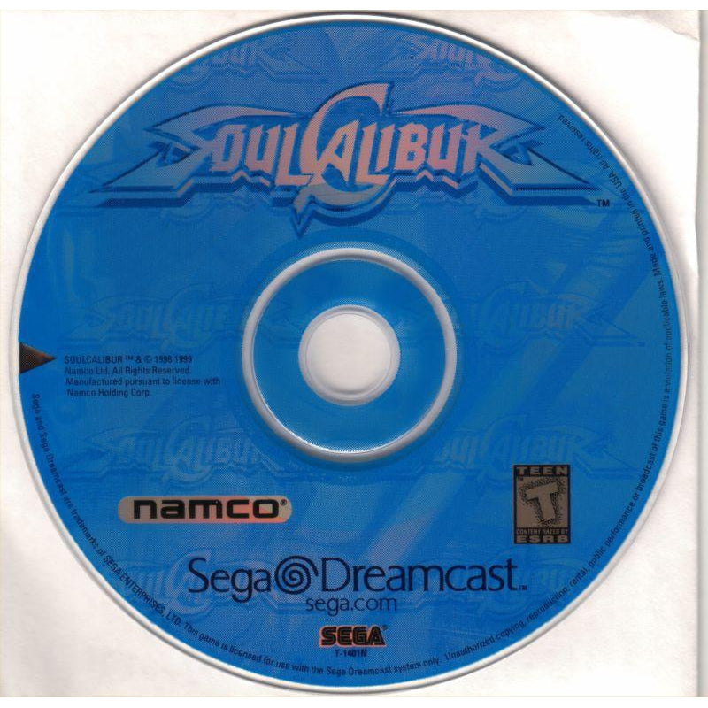 SoulCalibur - Sega Dreamcast Game Complete - YourGamingShop.com - Buy, Sell, Trade Video Games Online. 120 Day Warranty. Satisfaction Guaranteed.