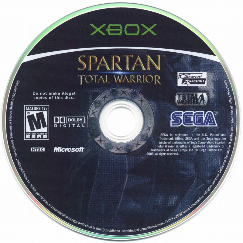 Spartan: Total Warrior - Microsoft Xbox Game