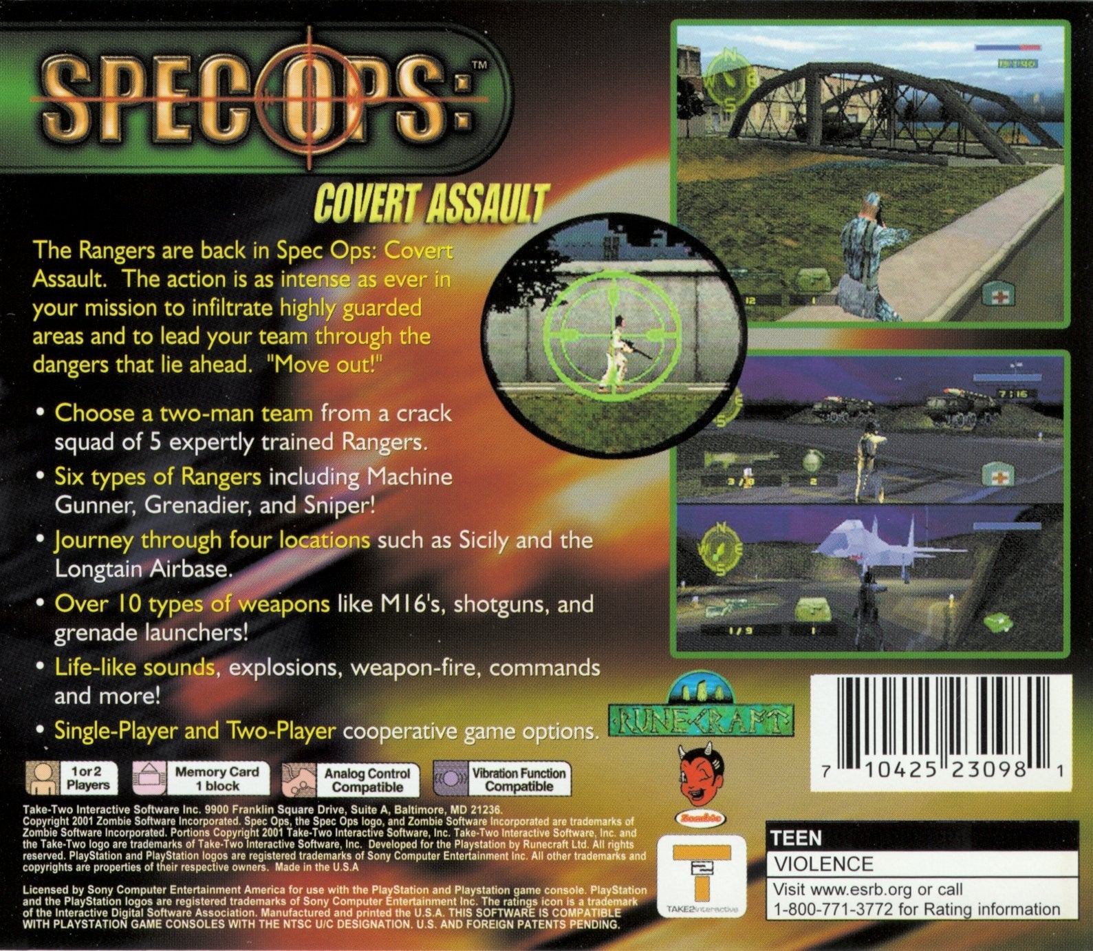 Spec Ops: Covert Assault - PlayStation 1 (PS1) Game
