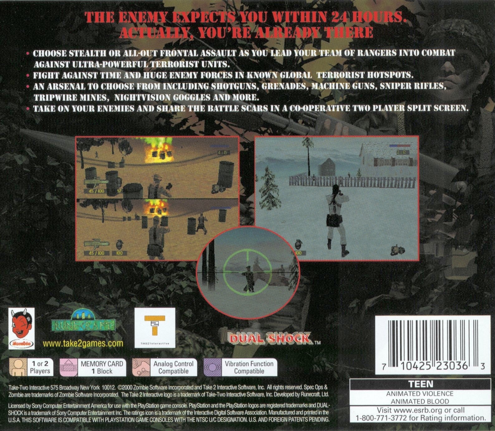 Spec Ops: Stealth Patrol - PlayStation 1 (PS1) Game