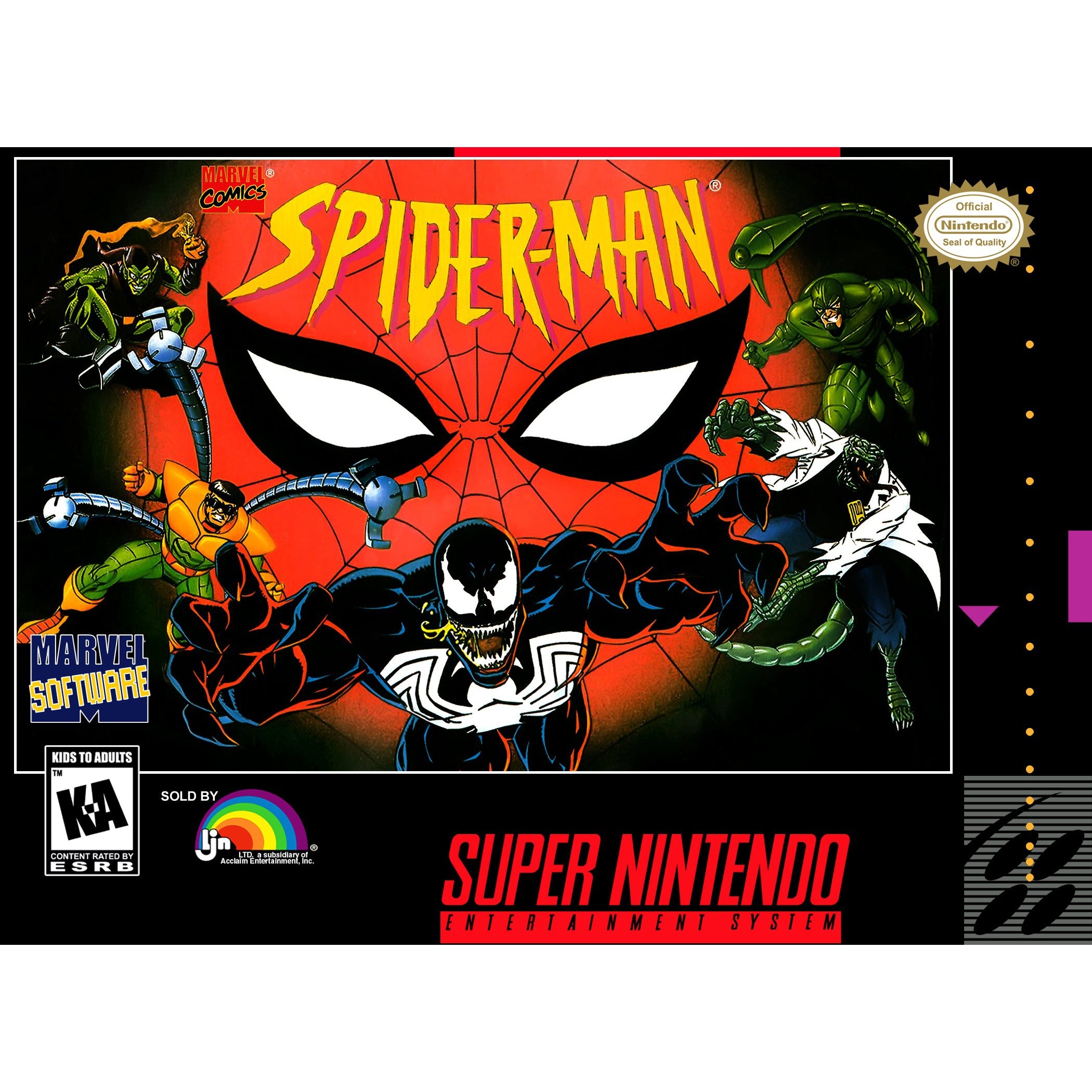 Spider-Man - Super Nintendo (SNES) Game Cartridge - YourGamingShop.com - Buy, Sell, Trade Video Games Online. 120 Day Warranty. Satisfaction Guaranteed.