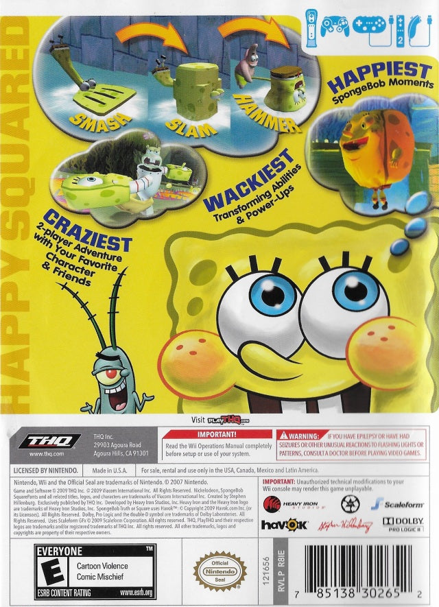 Spongebob's Truth or Square - Nintendo Wii Game