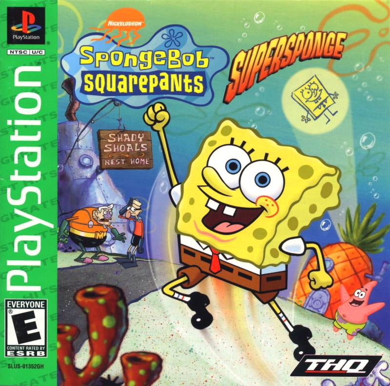 SpongeBob SquarePants: SuperSponge (Greatest Hits) - PlayStation 1 (PS1) Game