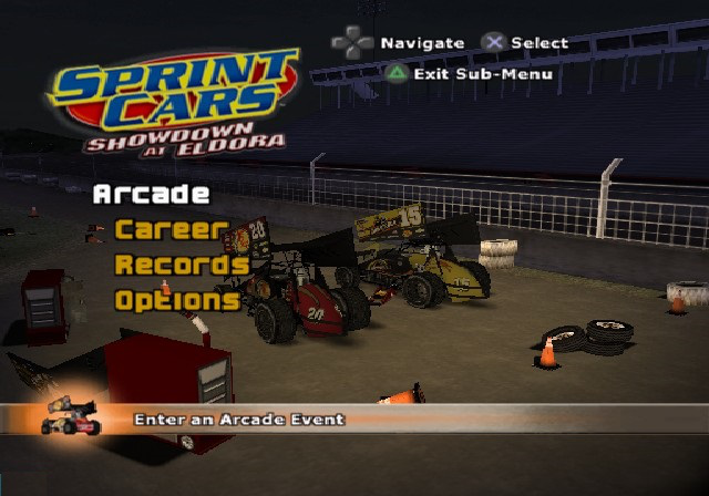 Sprint Cars 2: Showdown at Eldora - PlayStation 2 (PS2) Game
