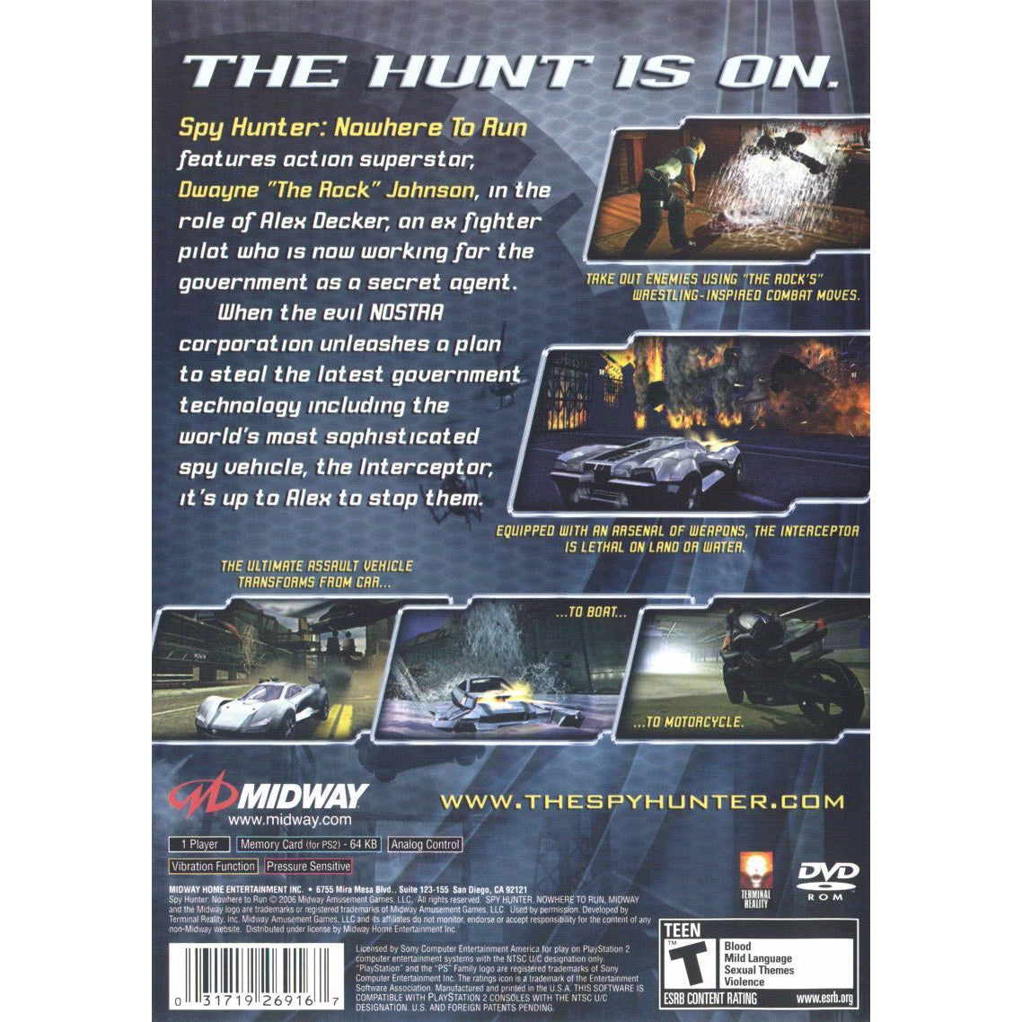 Spy Hunter: Nowhere to Run - PlayStation 2 (PS2) Game Complete - YourGamingShop.com - Buy, Sell, Trade Video Games Online. 120 Day Warranty. Satisfaction Guaranteed.