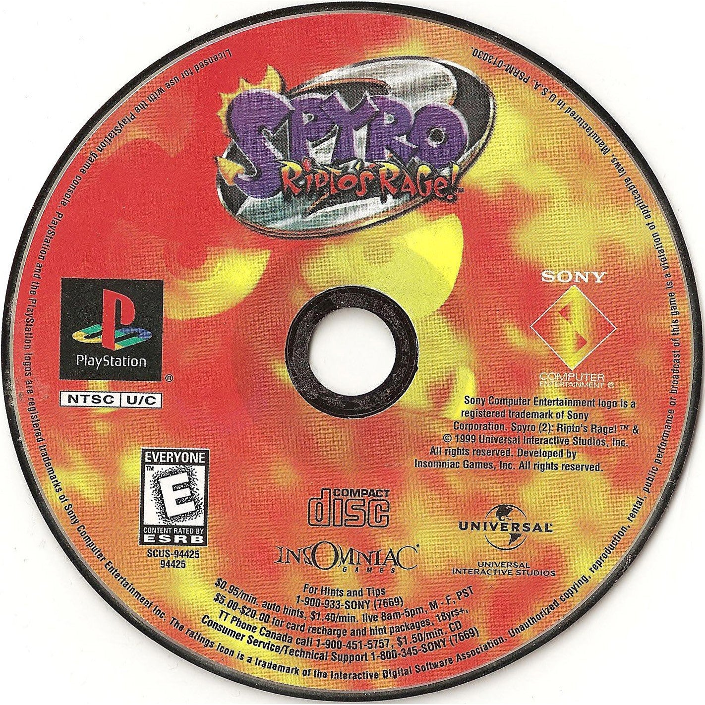Spyro 2: Ripto's Rage! - PlayStation 1 (PS1) Game Complete - YourGamingShop.com - Buy, Sell, Trade Video Games Online. 120 Day Warranty. Satisfaction Guaranteed.