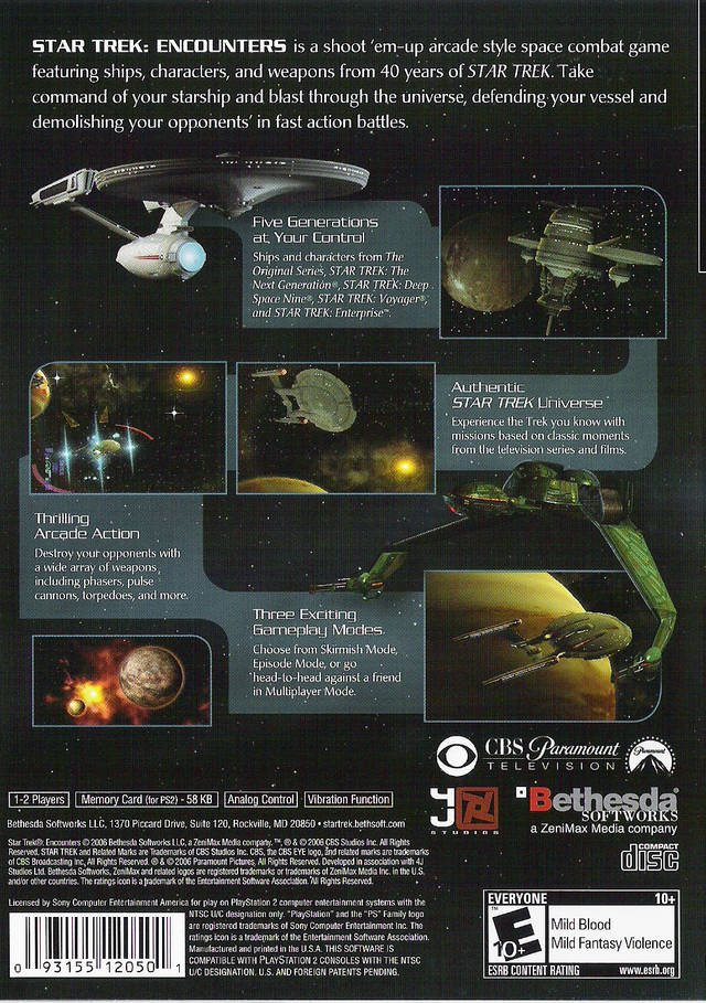 Star Trek: Encounters - PlayStation 2 (PS2) Game