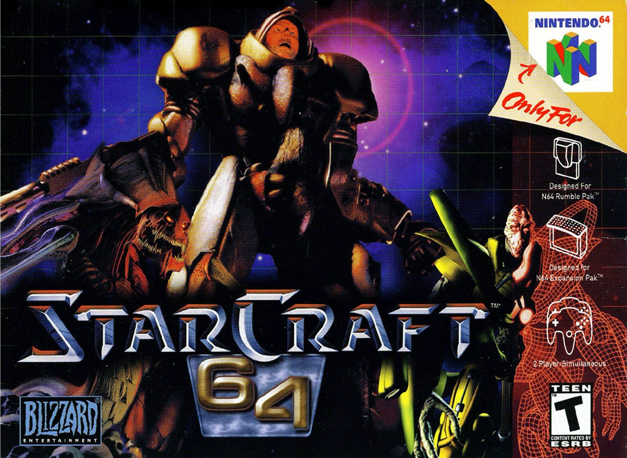 StarCraft 64 - Authentic Nintendo 64 (N64) Game Cartridge