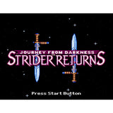 Strider Returns: Journey from Darkness - Sega Genesis Game Complete - YourGamingShop.com - Buy, Sell, Trade Video Games Online. 120 Day Warranty. Satisfaction Guaranteed.