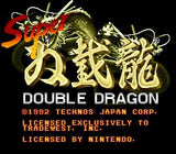 Super Double Dragon - Authentic Super Nintendo (SNES) Game Cartridge