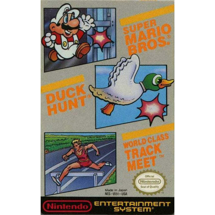 Super Mario Bros. / Duck Hunt / World Class Track Meet - Authentic NES Game Cartridge - YourGamingShop.com - Buy, Sell, Trade Video Games Online. 120 Day Warranty. Satisfaction Guaranteed.
