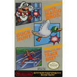 Super Mario Bros. / Duck Hunt / World Class Track Meet - Authentic NES Game Cartridge