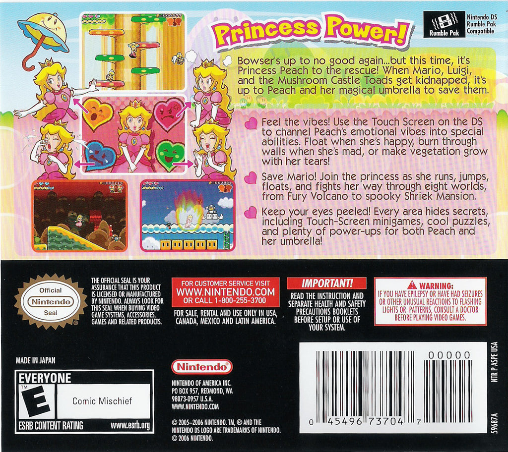 Super Princess Peach Nintendo Ds Game For Sale Your Gaming Shop 