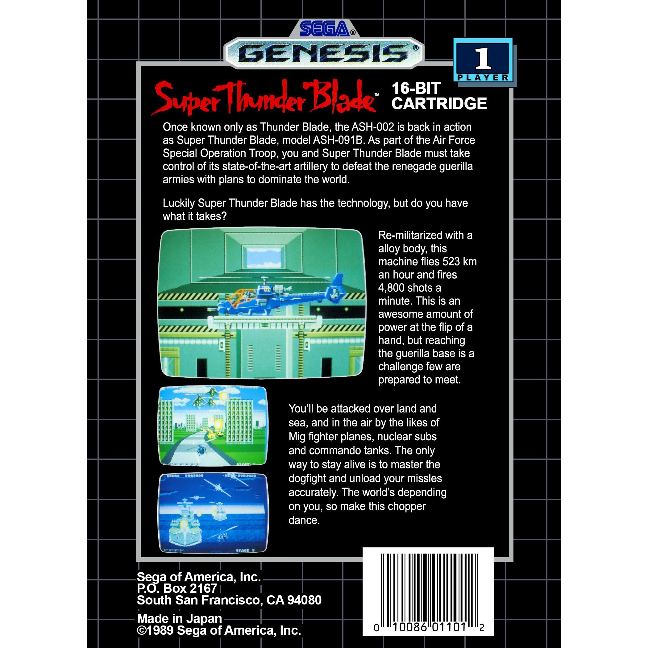 Super Thunder Blade - Sega Genesis Game Complete - YourGamingShop.com - Buy, Sell, Trade Video Games Online. 120 Day Warranty. Satisfaction Guaranteed.