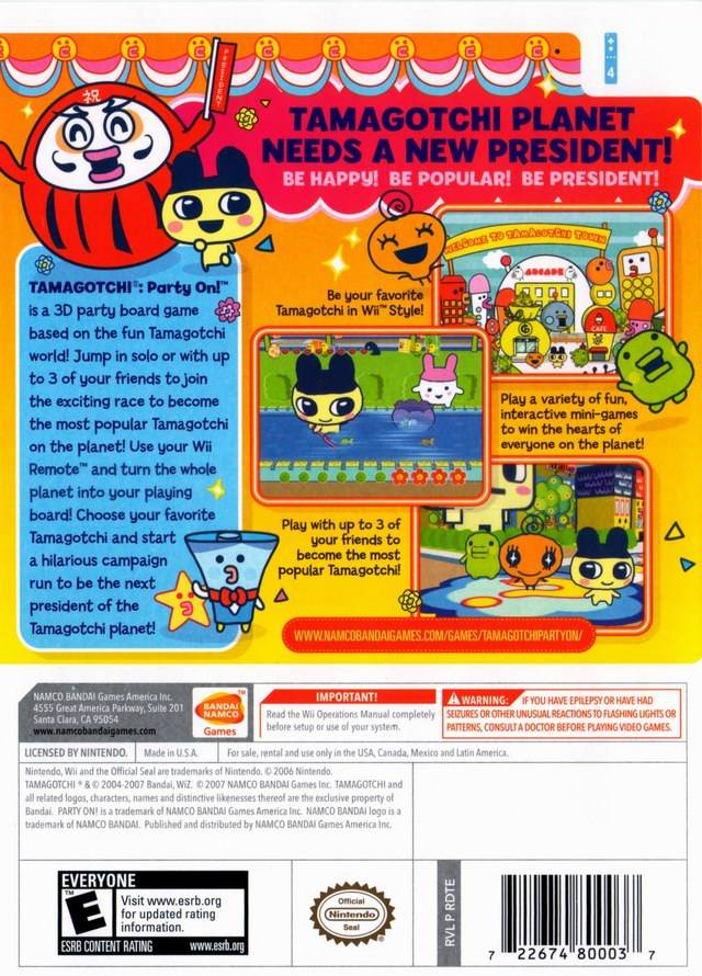 Tamagotchi: Party On! - Nintendo Wii Game