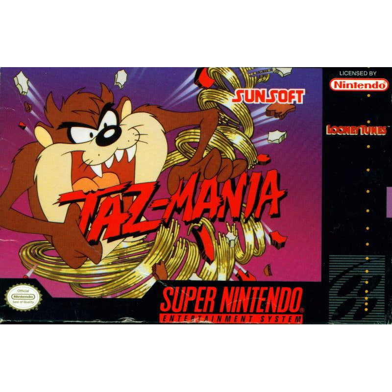 Taz-Mania - Super Nintendo (SNES) Game Cartridge - YourGamingShop.com - Buy, Sell, Trade Video Games Online. 120 Day Warranty. Satisfaction Guaranteed.