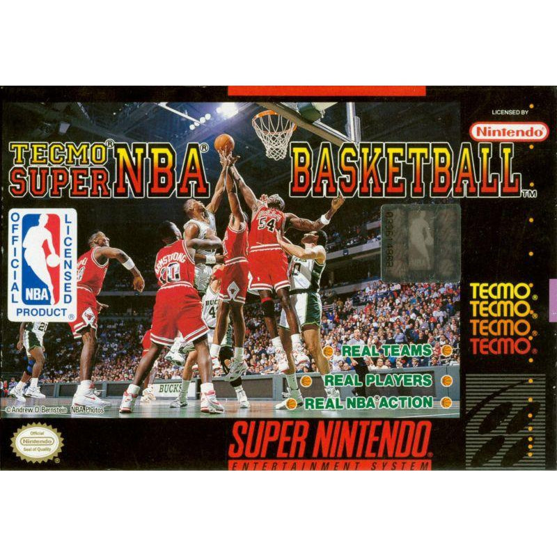 Tecmo Super NBA Basketball - Super Nintendo (SNES) Game Cartridge - YourGamingShop.com - Buy, Sell, Trade Video Games Online. 120 Day Warranty. Satisfaction Guaranteed.