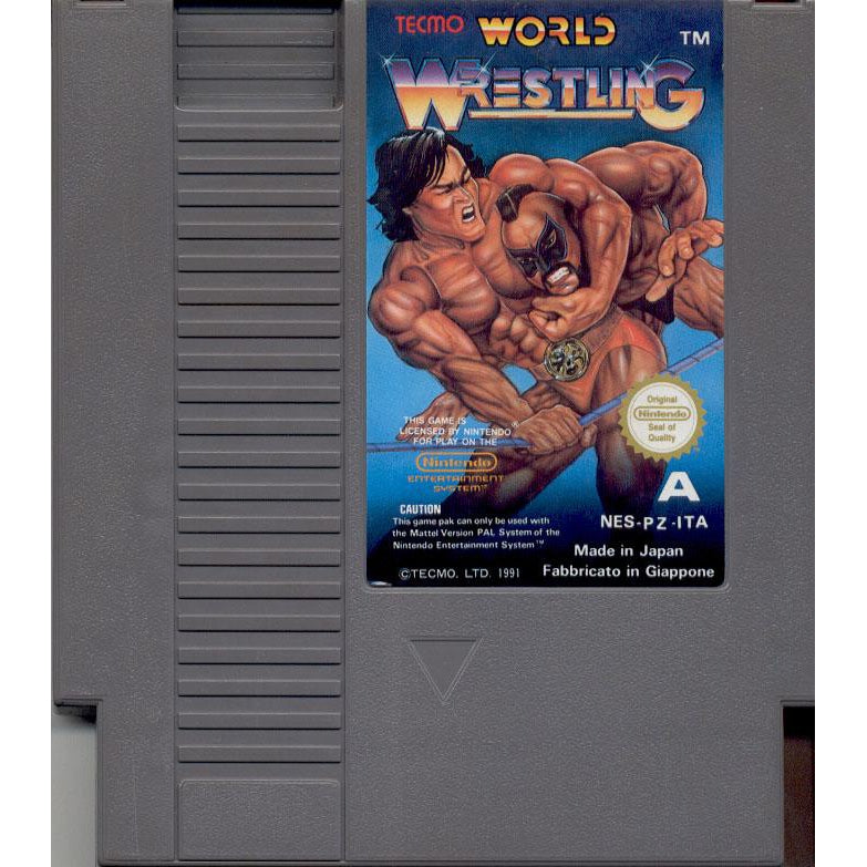 Tecmo World Wrestling - Authentic NES Game Cartridge - YourGamingShop.com - Buy, Sell, Trade Video Games Online. 120 Day Warranty. Satisfaction Guaranteed.