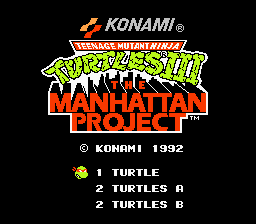 Teenage Mutant Ninja Turtles III: The Manhattan Project - Authentic NES Game Cartridge
