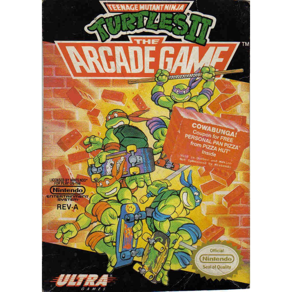 Teenage Mutant Ninja Turtles II: The Arcade Game - Authentic NES Game Cartridge - YourGamingShop.com - Buy, Sell, Trade Video Games Online. 120 Day Warranty. Satisfaction Guaranteed.