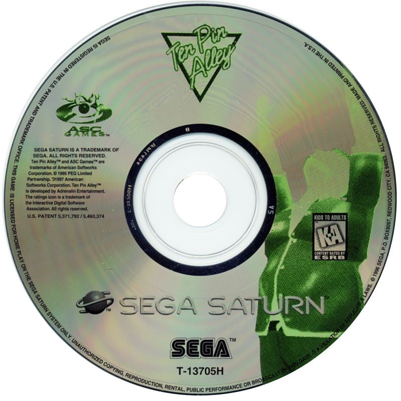 Ten Pin Alley - Sega Saturn Game