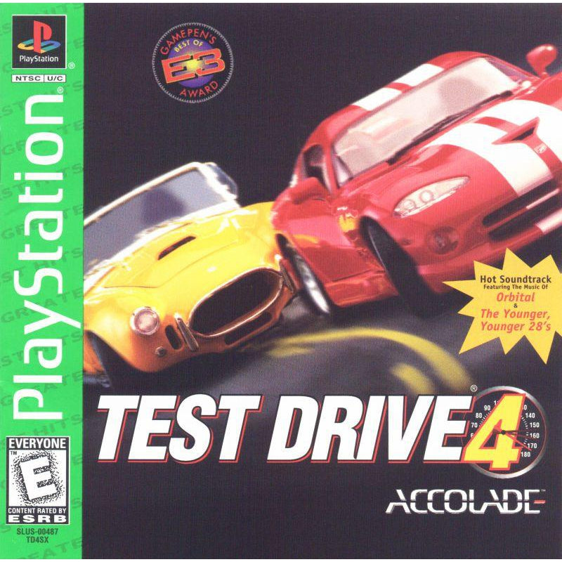 Test Drive 4 (Greatest Hits) - PlayStation 1 (PS1) Game Complete - YourGamingShop.com - Buy, Sell, Trade Video Games Online. 120 Day Warranty. Satisfaction Guaranteed.