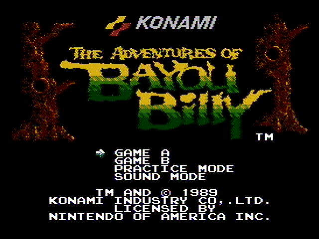 The Adventures of Bayou Billy - Authentic NES Game Cartridge