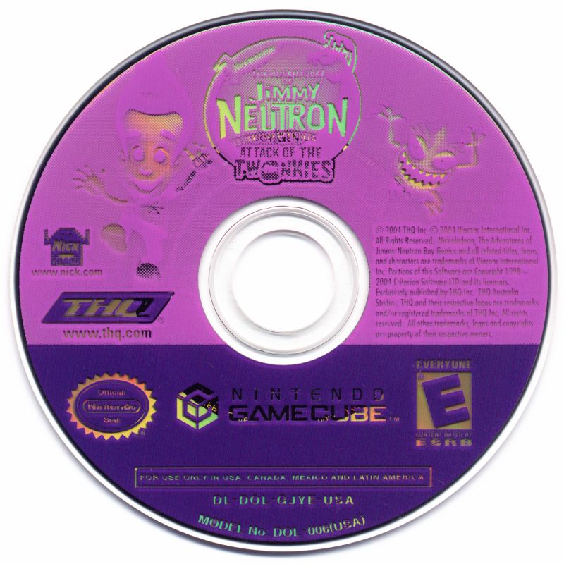 The Adventures of Jimmy Neutron Boy Genius: Attack of the Twonkies - Nintendo GameCube Game