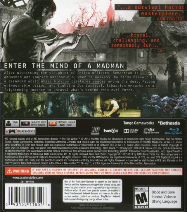 The Evil Within - PlayStation 3 (PS3) Game