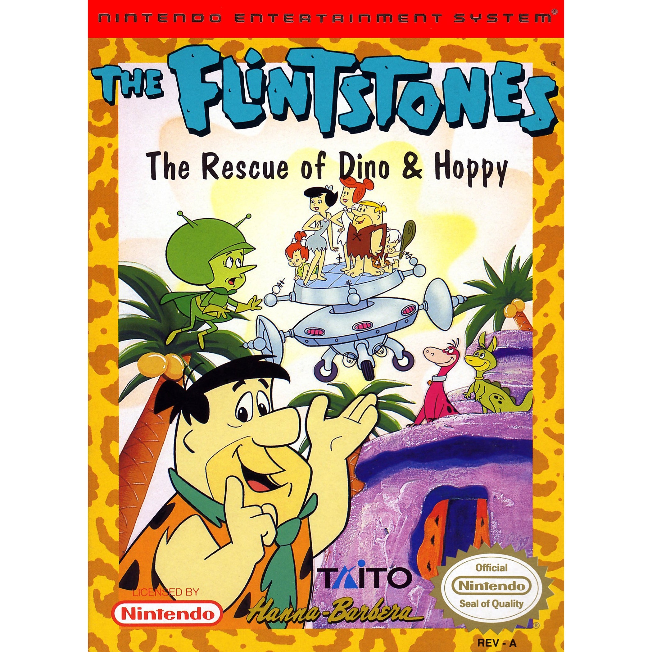 The Flintstones: The Rescue of Dino & Hoppy - Authentic NES Game Cartridge - YourGamingShop.com - Buy, Sell, Trade Video Games Online. 120 Day Warranty. Satisfaction Guaranteed.