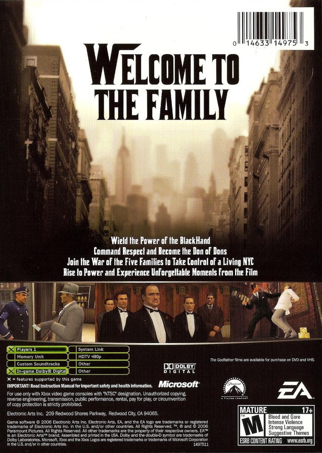 The Godfather - Limited Edition - Microsoft Xbox Game