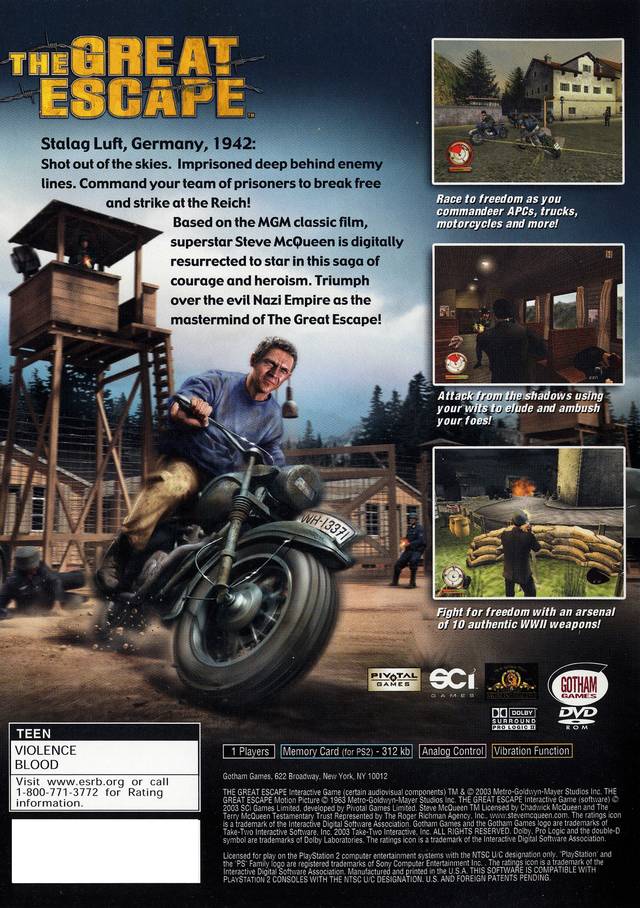 The Great Escape - PlayStation 2 (PS2) Game