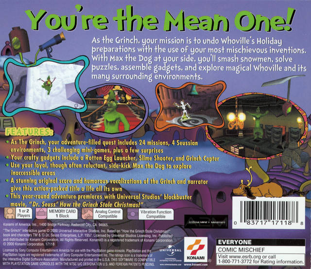 The Grinch - PlayStation 1 (PS1) Game