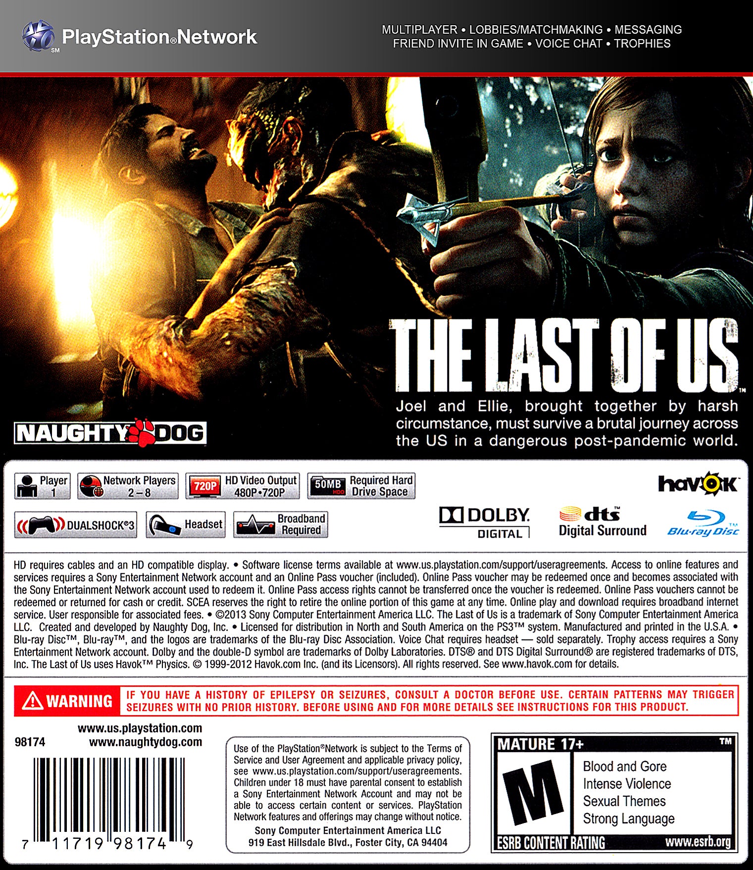 The Last Of Us - PlayStation 3 (PS3) Game - YourGamingShop.com - Buy, Sell, Trade Video Games Online. 120 Day Warranty. Satisfaction Guaranteed.