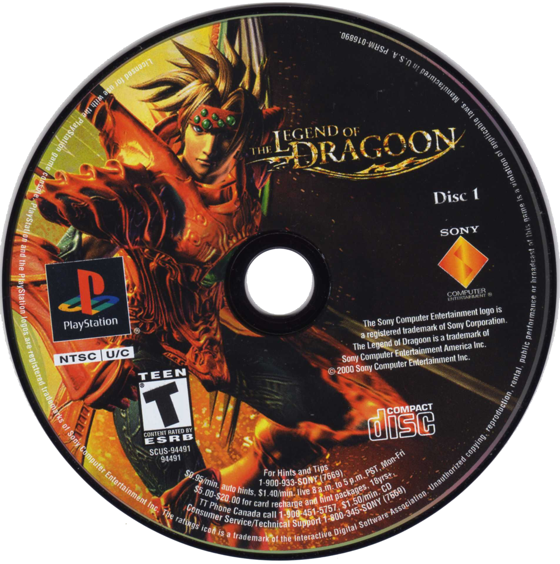 The Legend of Dragoon - PlayStation 1 (PS1) Game