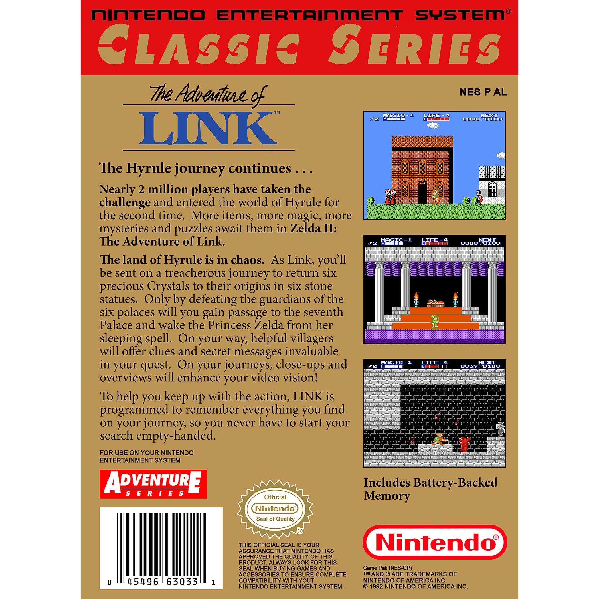 Zelda II: The Adventure of Link (Gray Cart) - Authentic NES Game Cartridge - YourGamingShop.com - Buy, Sell, Trade Video Games Online. 120 Day Warranty. Satisfaction Guaranteed.