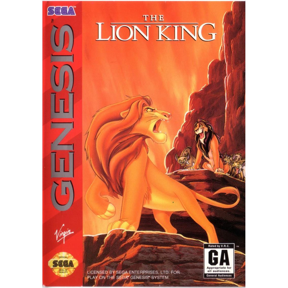 The Lion King - Sega Genesis Game Complete - YourGamingShop.com - Buy, Sell, Trade Video Games Online. 120 Day Warranty. Satisfaction Guaranteed.