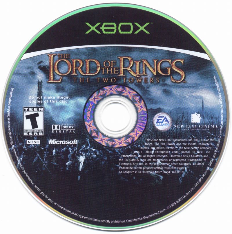 The Lord of the Rings: The Two Towers - Microsoft Xbox Game