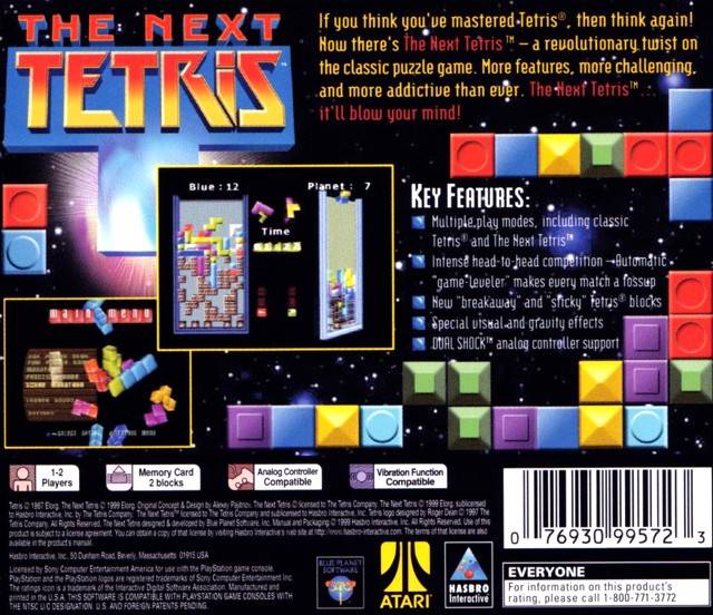 The Next Tetris - PlayStation 1 (PS1) Game